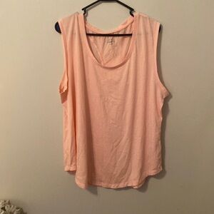 bcg Plus Pink Sleeveless Athletic Tank with Mesh Detail in Back [Size: 1X]